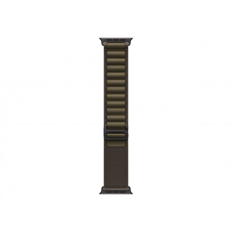 APPLE 49mm Dark Olive Alpine Loop - Medium - Black Titanium Finish