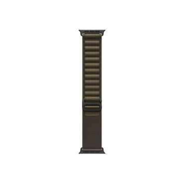 APPLE 49mm Dark Olive Alpine Loop - Small - Black Titanium Finish | Apple