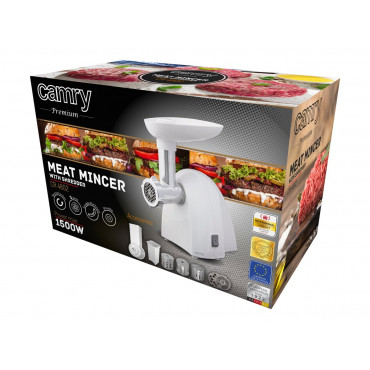 Camry | CR 4802 | White | 600-1500 W | Number of speeds 1 | Middle size sieve, mince sieve, poppy sieve, plunger, sausage filler