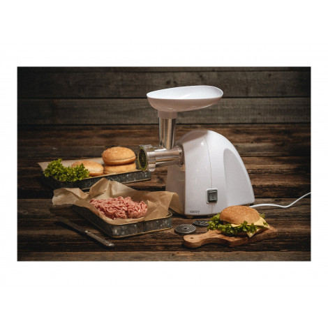 Camry | CR 4802 | White | 600-1500 W | Number of speeds 1 | Middle size sieve, mince sieve, poppy sieve, plunger, sausage filler