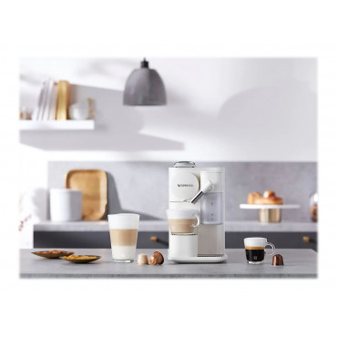 Delonghi | Coffee Machine | EN510.W Lattissima One | Pump pressure 19 bar | Built-in milk frother | Automatic | 1450 W | White