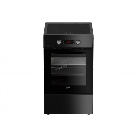 BEKO Cooker | FSM59305BDT | Hob type Induction | Oven type Electric | Black | Width 50 cm | Depth 60 cm | Grilling | Energy effi