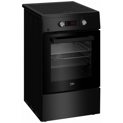 BEKO Cooker | FSM59305BDT | Hob type Induction | Oven type Electric | Black | Width 50 cm | Depth 60 cm | Grilling | Energy effi