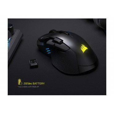 Corsair IRONCLAW SE | Gaming Mouse | Wireless/Wired | 2.4GHz, Bluetooth, USB-C | Black
