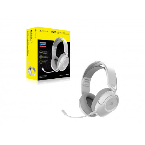 Corsair Gaming Headset | HS35 v3 | Bluetooth | Over-Ear | Microphone | Carbon | Wireless