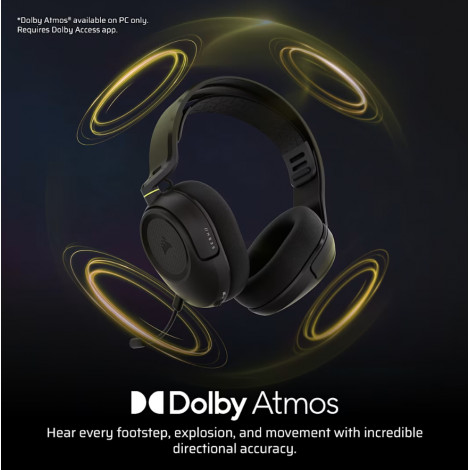 Corsair Gaming Headset | HS35 v3 | Bluetooth | Over-Ear | Microphone | Carbon | Wireless