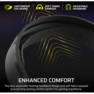 Corsair Gaming Headset | HS35 v3 | Bluetooth | Over-Ear | Microphone | Carbon | Wireless