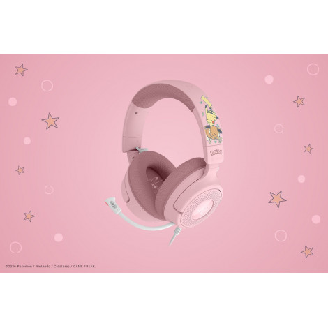 Razer Gaming Headset | Kraken V4 X | Wired | On-ear | Microphone | Pikachu & Eevee Edition