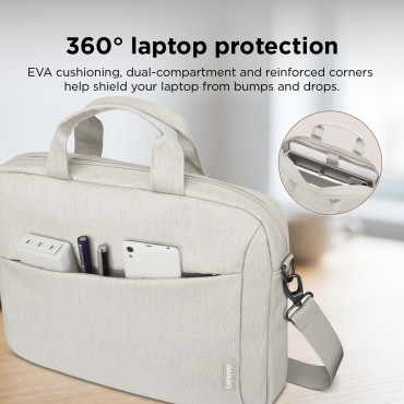 Lenovo Laptop Topload T210 | Fits up to size 16 " | Topload | Shoulder strap | Beige