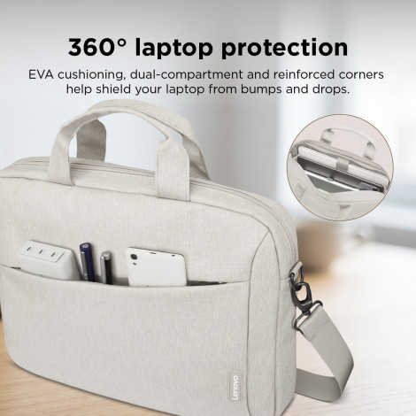 Lenovo Laptop Topload T210 | Fits up to size 16 " | Topload | Shoulder strap | Beige