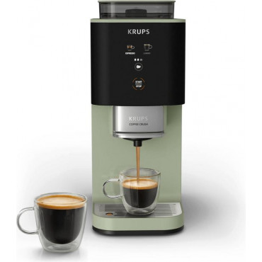 Krups Coffee Maker | SA401LE0 Crush | Pump pressure 15 bar | Automatic | Black/Green | 1370 W