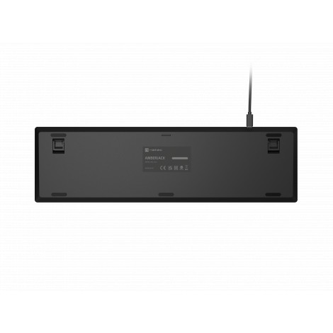 Natec Amberjack | Keyboard | Wired | US | Linear | White backlight, Hot-swappable switches, Anti-ghosting, Built-in memory, Macr