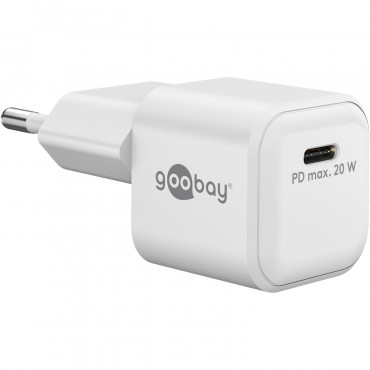 Goobay 20 W USB-C PD GaN Fast Charger Nano | USB-C