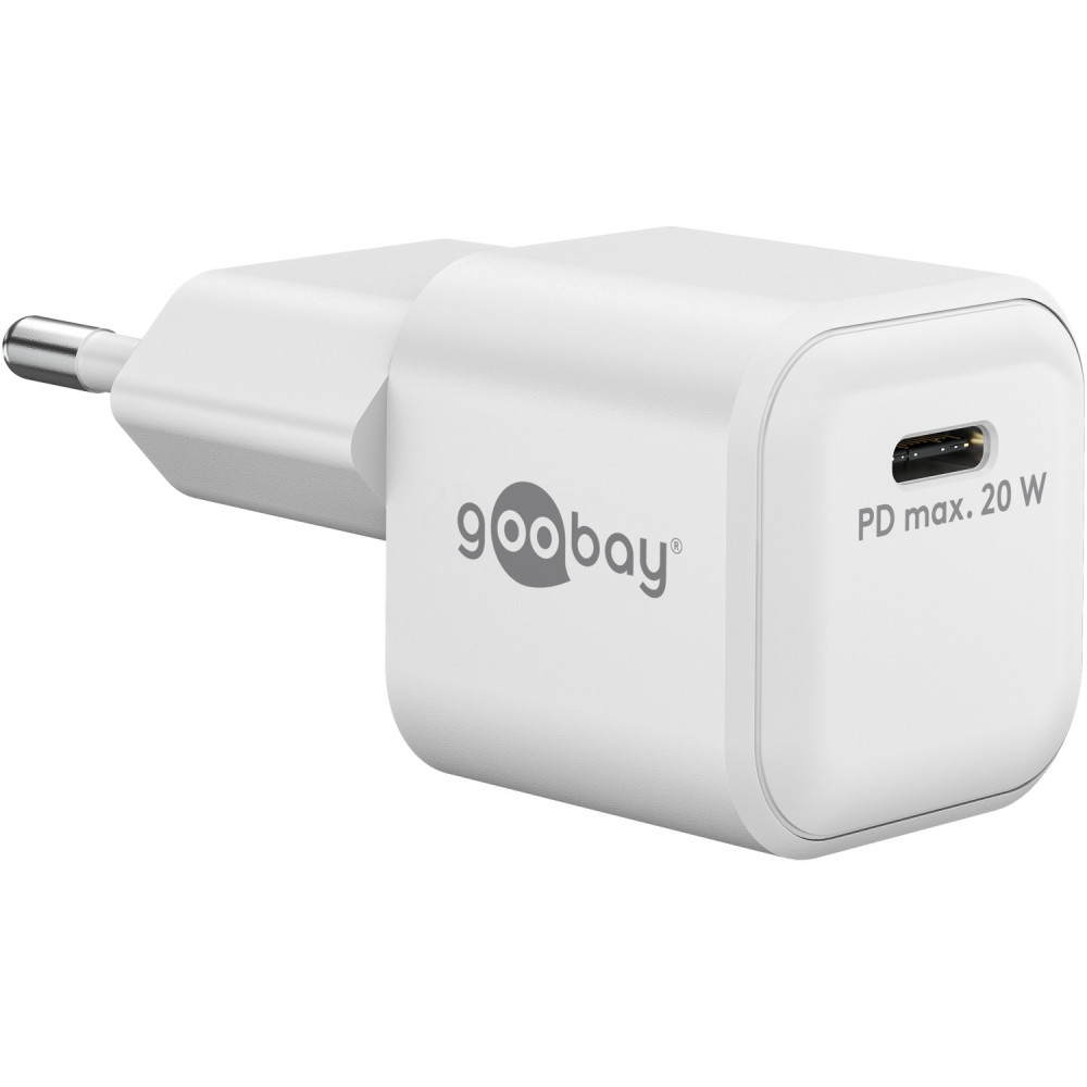 Goobay 20 W USB-C PD GaN Fast Charger Nano | USB-C