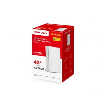 Mercusys AX1500 Wireless Dual Band Gigabit Router | MB260-4G | 802.11ax | 1201 Mbit/s | Ethernet LAN (RJ-45) ports 2 | Mesh Supp