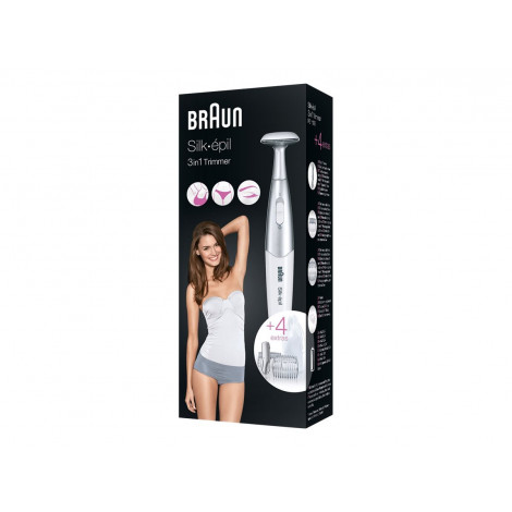 Braun Precision hair remover | Silk-épil FG1100 | Cordless | Number of length steps 2 | White