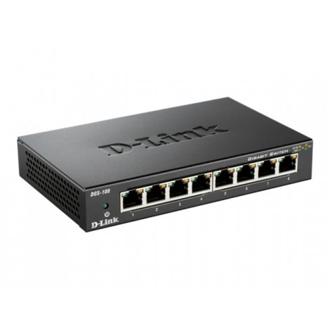 D-Link | Switch | DGS-108/E | Unmanaged | Desktop | Gigabit Ethernet (copper) ports quantity 8 | 60 month(s)