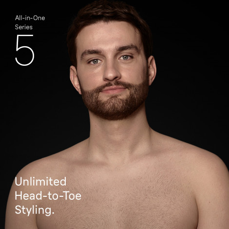 Braun 7-in-1 Grooming Kit | All-in-One Kit Series 5 AIO5520 | Cordless | Number of length steps 14 | Black
