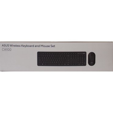 SALE OUT. ASUS CW100 KEYBOARD+MOUSE/BK/UI/104 | SALE OUT. | Asus CW100 | Keyboard and Mouse Set | Wireless | US | Black | DEMO