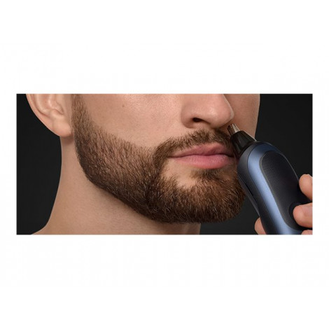 Braun Hair Trimmer | All-in-One Series 7 AIO7580 | Cordless | Wet & Dry | Number of length steps 14 | Blue/Black