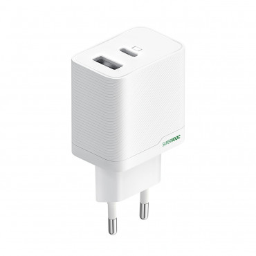 OPPO SUPERVOOC 45W Dual-Port Charger (White), OSAB4CB4AE