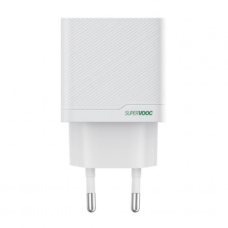 OPPO SUPERVOOC 45W Dual-Port Charger (White), OSAB4CB4AE