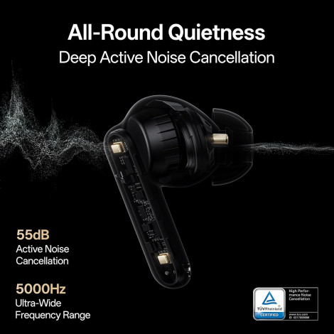 OPPO True wireless earphones | Enco Air5 Pro | Bluetooth | In-ear | Microphone | Black | Noise canceling | Wireless