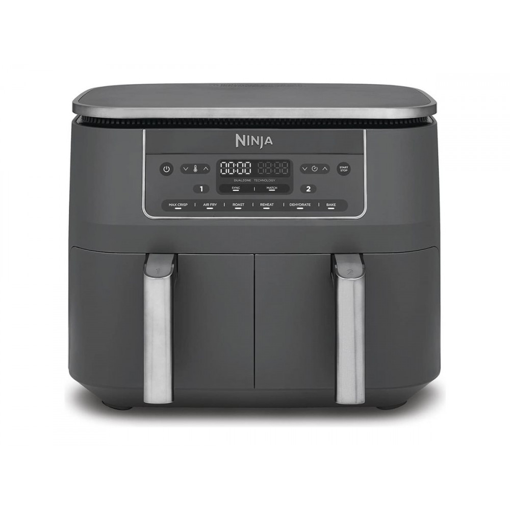 NINJA Double hot air fryer | DZ300EU | Power 2400 W | Capacity 7.6 L | Grey