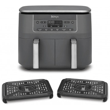 NINJA Double hot air fryer | DZ300EU | Power 2400 W | Capacity 7.6 L | Grey