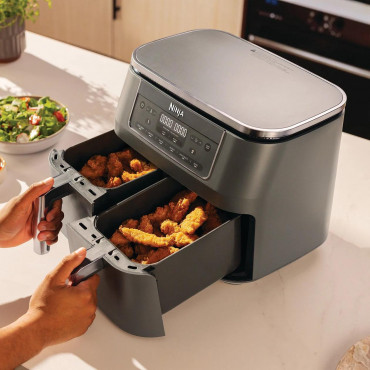 NINJA Double hot air fryer | DZ300EU | Power 2400 W | Capacity 7.6 L | Grey