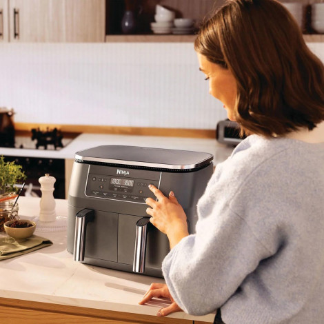 NINJA Double hot air fryer | DZ300EU | Power 2400 W | Capacity 7.6 L | Grey