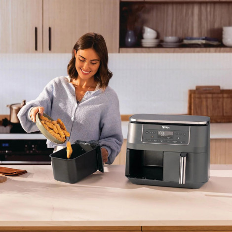 NINJA Double hot air fryer | DZ300EU | Power 2400 W | Capacity 7.6 L | Grey