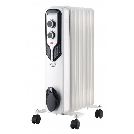Adler | Oil-Filled Radiator | AD 7815 | Oil Filled Radiator | 1500 W | Number of power levels 3 | White