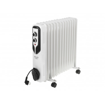 Adler | Oil-Filled Radiator | AD 7818 | Oil Filled Radiator | 2500 W | Number of power levels 3 | White