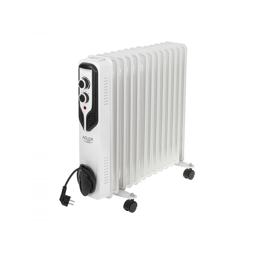 Adler | Oil-Filled Radiator | AD 7818 | Oil Filled Radiator | 2500 W | Number of power levels 3 | White