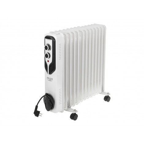 Adler | Oil-Filled Radiator | AD 7818 | Oil Filled Radiator | 2500 W | Number of power levels 3 | White