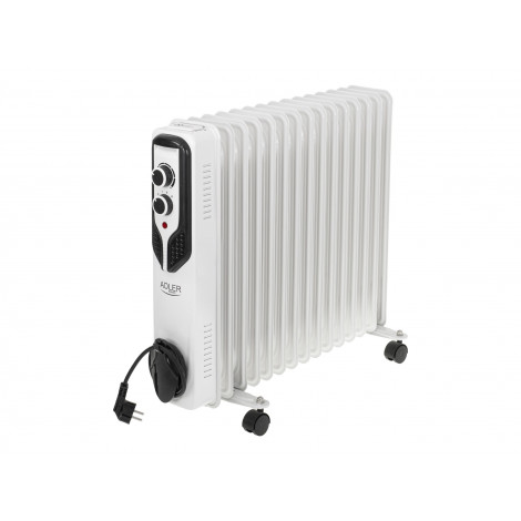 Adler | Oil-Filled Radiator | AD 7819 | Oil Filled Radiator | 2500 W | Number of power levels 3 | White
