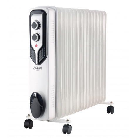 Adler | Oil-Filled Radiator | AD 7819 | Oil Filled Radiator | 2500 W | Number of power levels 3 | White