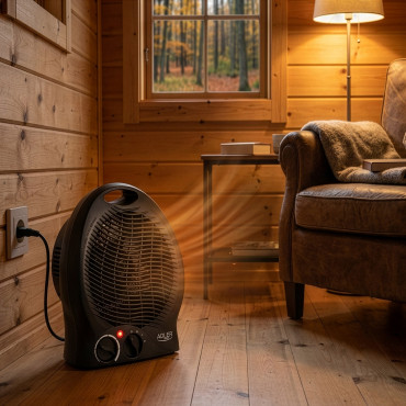 Adler AD 7761 Fan Heater, 2000 W, Black | Adler