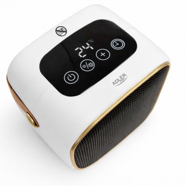 Adler AD 7762 Ceramic Fan Heater with LED Display, Cool Air Fan