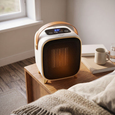Adler AD 7762 Ceramic Fan Heater with LED Display, Cool Air Fan