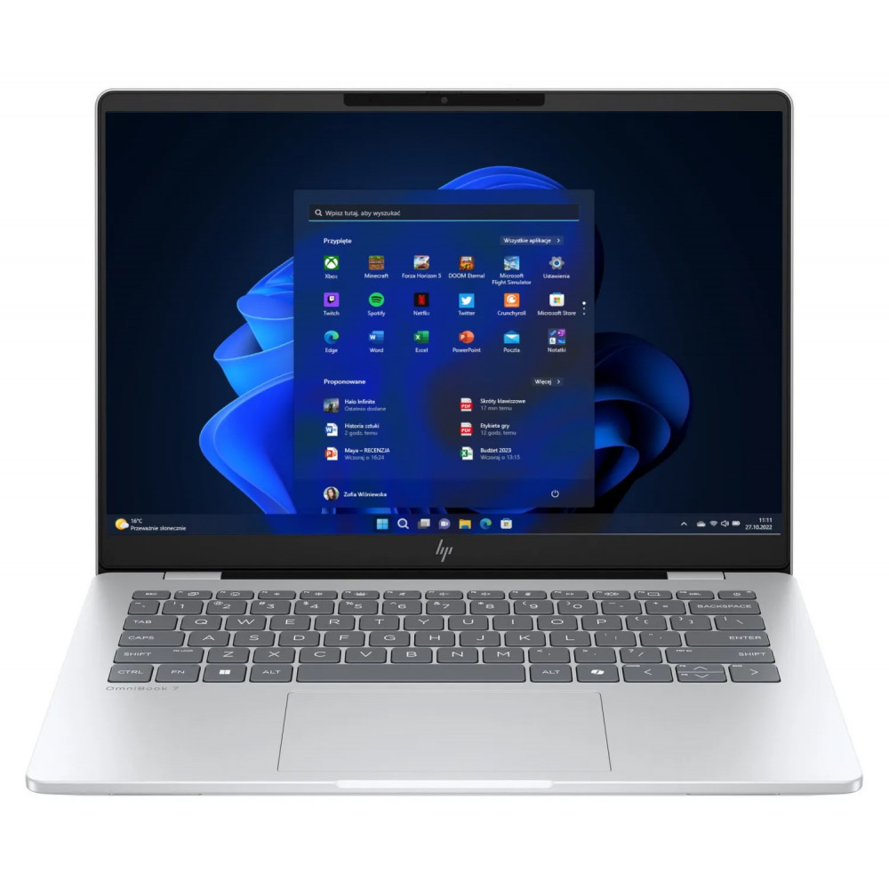 HP | OmniBook | 7 AI 14 | Silver | 14 " | OLED | WUXGA | Intel Core Ultra 5 | 225U | 16 GB | Solid-state drive capacity 512 GB |
