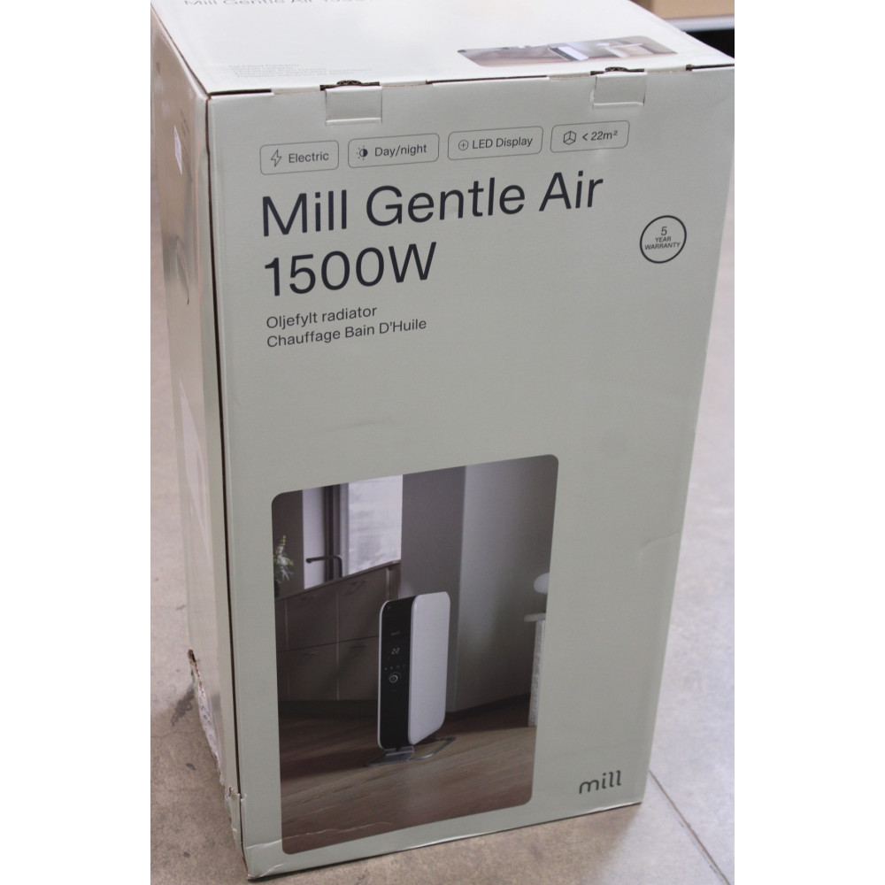 SALE OUT. Mill AB-H1500DN 1500W Oil Filled Radiator, White | Mill | Heater | AB-H1500DN | Oil Filled Radiator | 1500 W | Number 