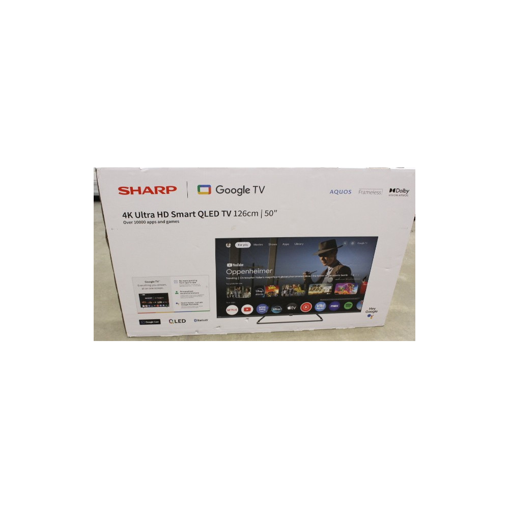 SALE OUT. Sharp 50HP6265E 50" (126cm) QLED 4K Ultra HD Google TV, Dolby Vision, Dolby Atmos, Central Stand | Sharp 50HP6265E | 5