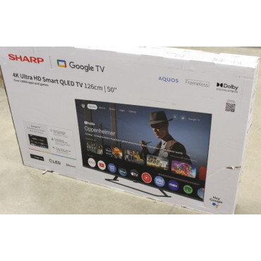 SALE OUT. Sharp 50HP6265E 50" (126cm) QLED 4K Ultra HD Google TV, Dolby Vision, Dolby Atmos, Central Stand | Sharp 50HP6265E | 5