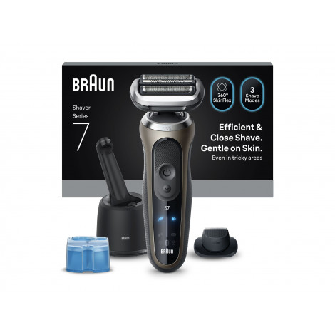 Braun 72-C7200cc Series 7 Shaver, Black/Gold | Braun