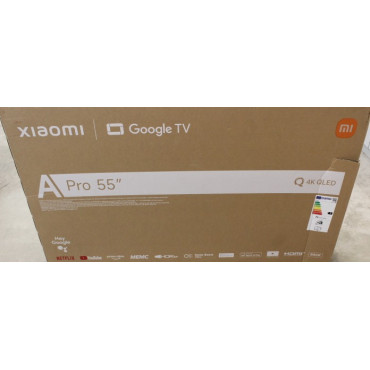SALE OUT. Xiaomi QLED TV A Pro 2026 55'' | SALE OUT. | Xiaomi QLED TV A Pro 2026 | 55 | Smart TV | Google TV | 4K UHD | DAMAGED 