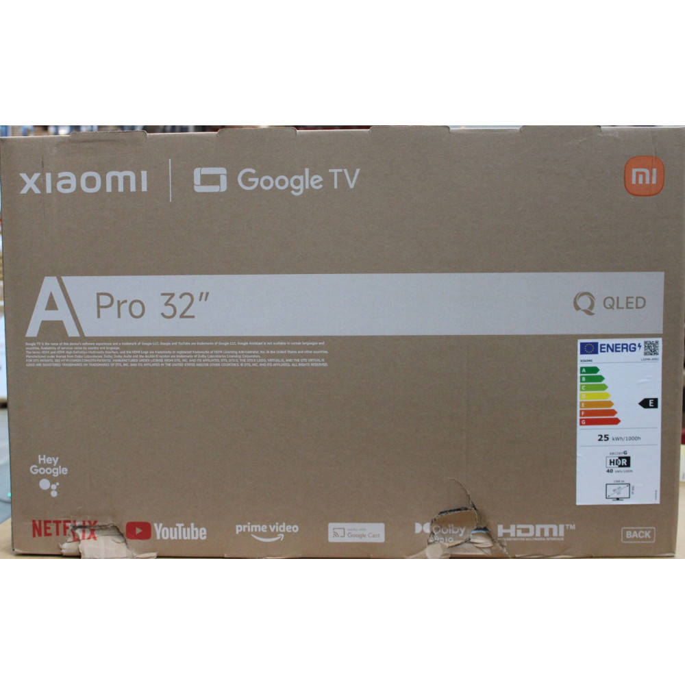 SALE OUT. Xiaomi QLED TV A Pro 2026 32" | SALE OUT. | Xiaomi QLED TV A Pro 2026 | 32" | Smart TV | Google TV | HD | Dark Gray | 