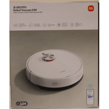 SALE OUT. Xiaomi Robot Vacuum S40 EU | Xiaomi Robot Vacuum S40 EU | Wet&Dry | 5200 mAh | Dust capacity 0.52 L | 10000 Pa | White