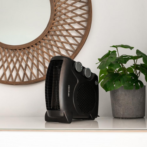 Cecotec ReadyWarm 2000 Max Dual Black | Fan heater | 2000 W | Number of power levels 3 | Suitable for rooms up to 20 m | Black